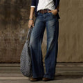 European And American Leisure Straight Wide-leg Pants Women's Clothes Hot-selling Jeans