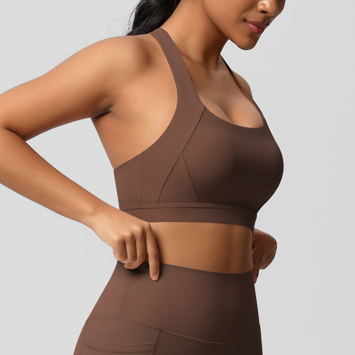 Women's Solid Color Casual Brushed Vest Sports Underwear