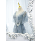 Evening Dress Female Elegant Temperament Host V-neck Super Fairy Thin Long Style