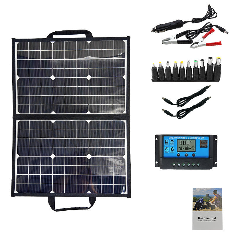 40w18v Solar Single Crystal Folding Bag Portable Green